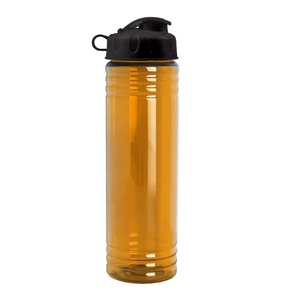 New Slim Cylinder Design 24 oz. Transparent Water Bottles with Flip... from ASI 40480 Koozie Group
