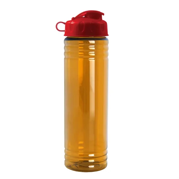 New Slim Cylinder Design 24 oz. Transparent Water Bottles with Flip... from ASI 40480 Koozie Group