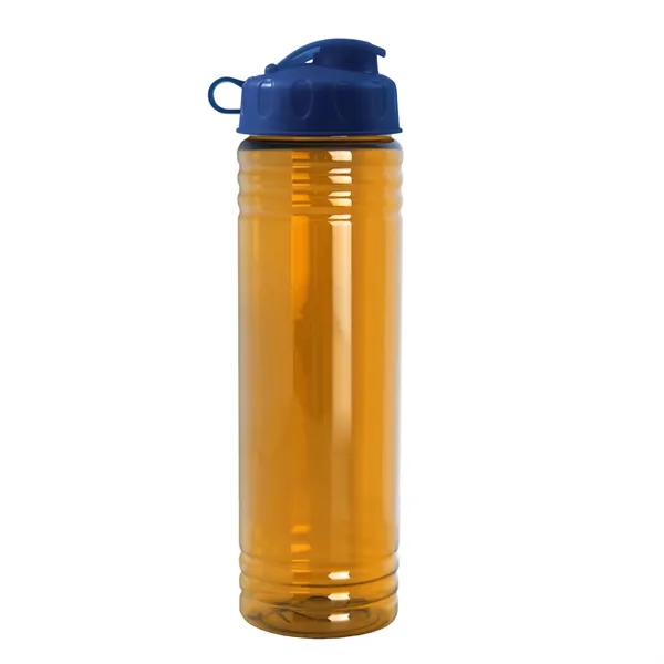 New Slim Cylinder Design 24 oz. Transparent Water Bottles with Flip... from ASI 40480 Koozie Group