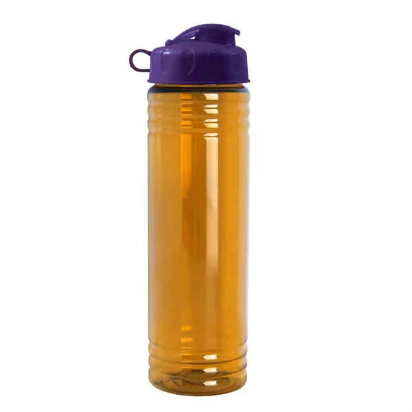 New Slim Cylinder Design 24 oz. Transparent Water Bottles with Flip... from ASI 40480 Koozie Group