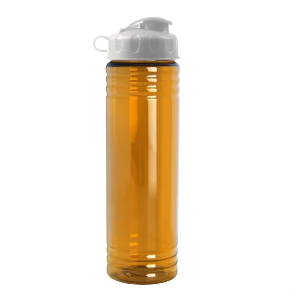 New Slim Cylinder Design 24 oz. Transparent Water Bottles with Flip... from ASI 40480 Koozie Group