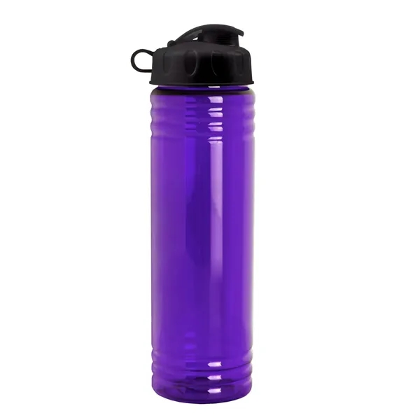 New Slim Cylinder Design 24 oz. Transparent Water Bottles with Flip... from ASI 40480 Koozie Group