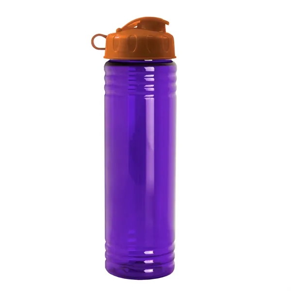 New Slim Cylinder Design 24 oz. Transparent Water Bottles with Flip... from ASI 40480 Koozie Group