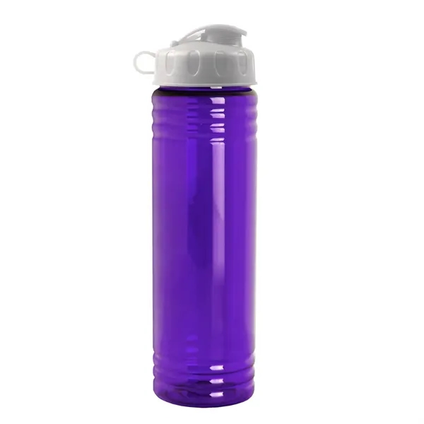 New Slim Cylinder Design 24 oz. Transparent Water Bottles with Flip... from ASI 40480 Koozie Group