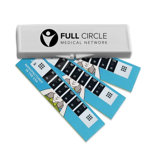 Forehead Thermometer Kit In A White Plastic Hinged Case With 3... from ASI 40480 Koozie Group