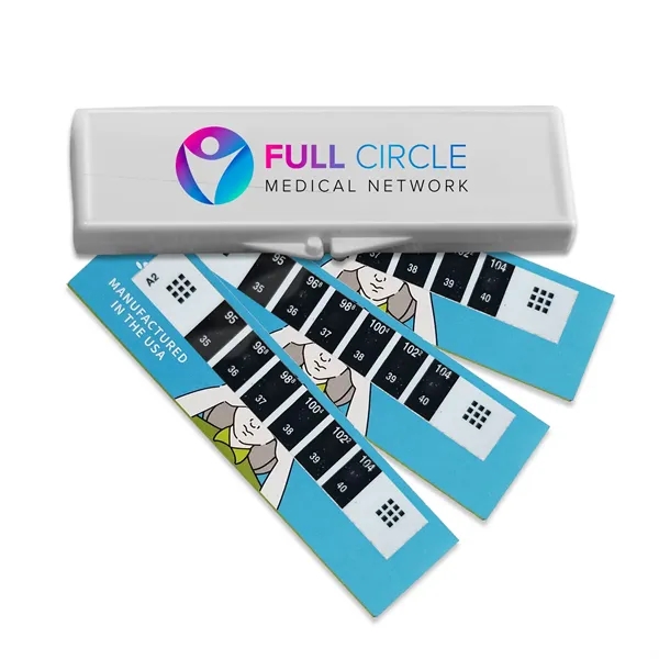 Forehead Thermometer Kit In A White Plastic Hinged Case With 3... from ASI 40480 Koozie Group