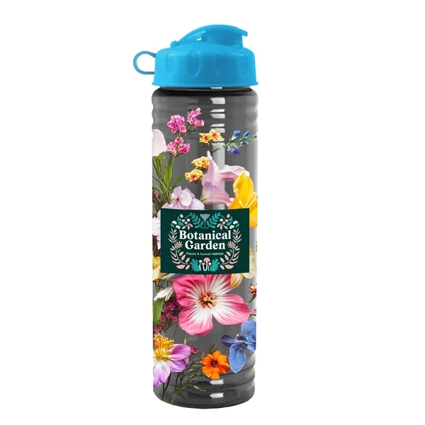 New Slim Cylinder Design 24 oz. Transparent Water Bottles with Flip... from ASI 40480 Koozie Group