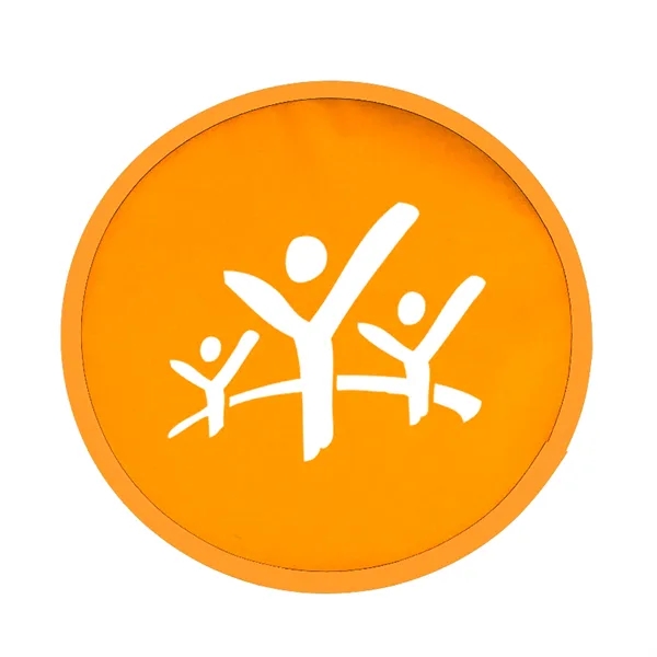 Ten inch 190T polyester fabric folding flyer/hand fan with black trim... from ASI 40480 Koozie Group