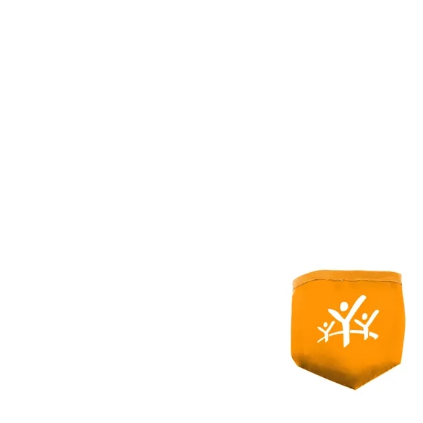 Ten inch 190T polyester fabric folding flyer/hand fan with black trim... from ASI 40480 Koozie Group