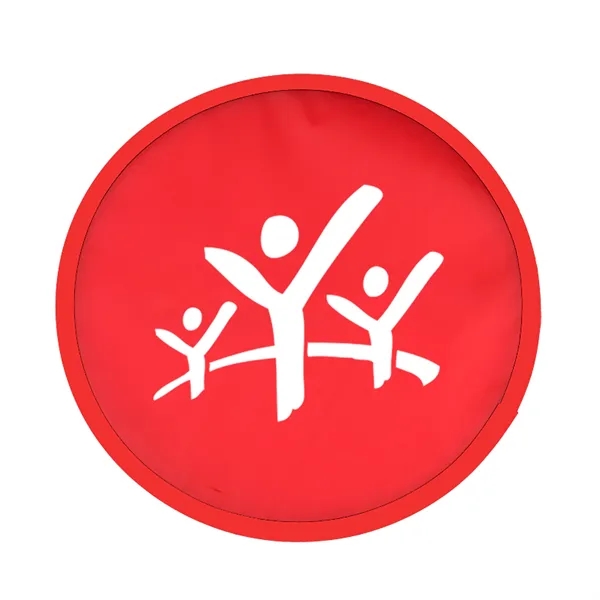 Ten inch 190T polyester fabric folding flyer/hand fan with black trim... from ASI 40480 Koozie Group