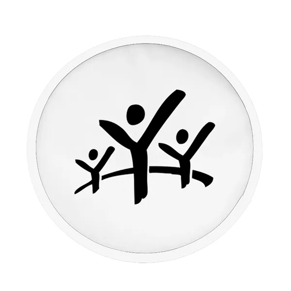 Ten inch 190T polyester fabric folding flyer/hand fan with black trim... from ASI 40480 Koozie Group