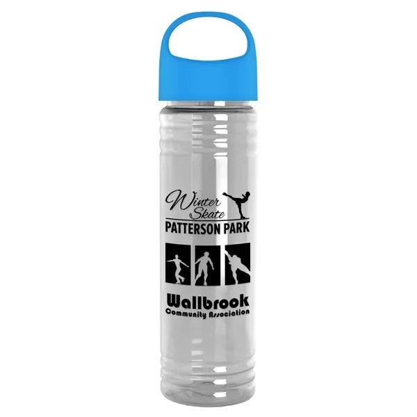The Slim Fit - 24 oz. Transparent Bottle with Oval Crest... from ASI 40480 Koozie Group