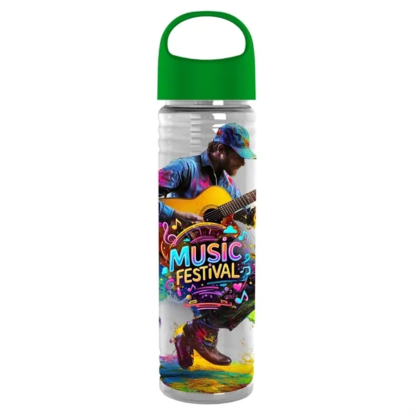 The Slim Fit - 24 oz. Transparent Bottle with Oval Crest... from ASI 40480 Koozie Group