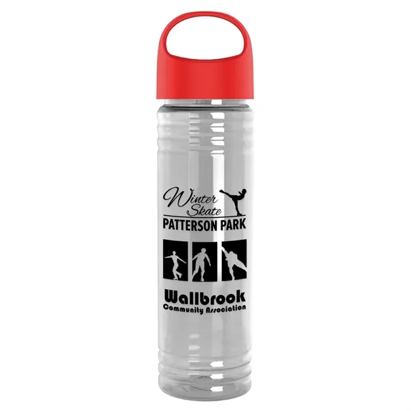 The Slim Fit - 24 oz. Transparent Bottle with Oval Crest... from ASI 40480 Koozie Group