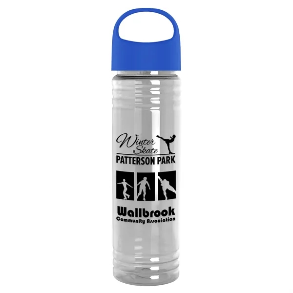 The Slim Fit - 24 oz. Transparent Bottle with Oval Crest... from ASI 40480 Koozie Group