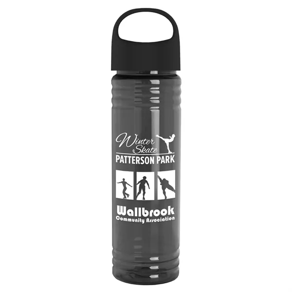 The Slim Fit - 24 oz. Transparent Bottle with Oval Crest... from ASI 40480 Koozie Group