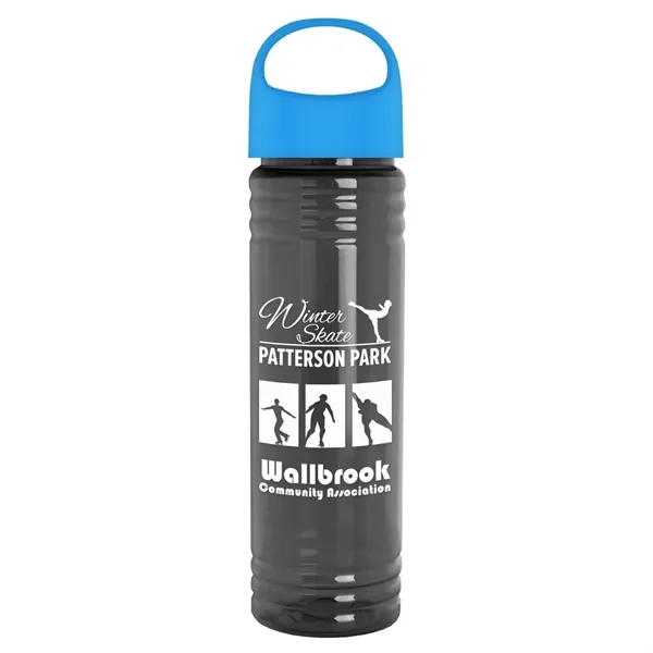 The Slim Fit - 24 oz. Transparent Bottle with Oval Crest... from ASI 40480 Koozie Group