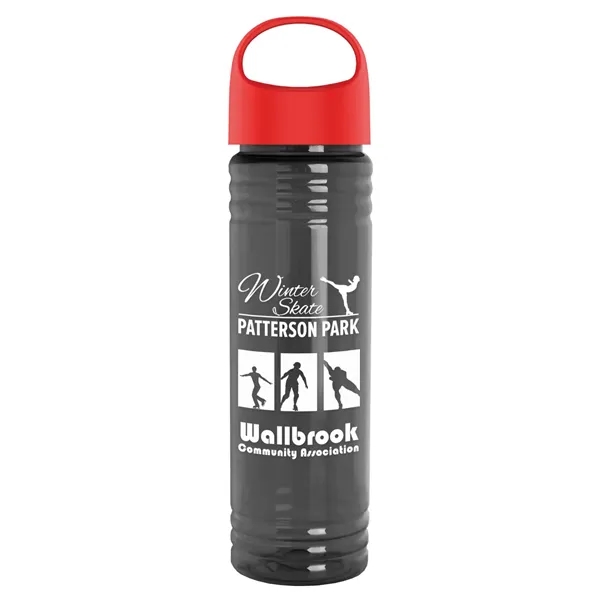 The Slim Fit - 24 oz. Transparent Bottle with Oval Crest... from ASI 40480 Koozie Group
