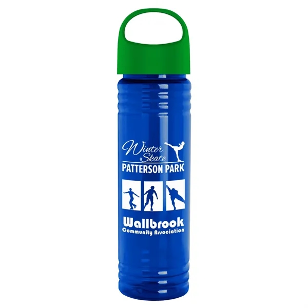 The Slim Fit - 24 oz. Transparent Bottle with Oval Crest... from ASI 40480 Koozie Group