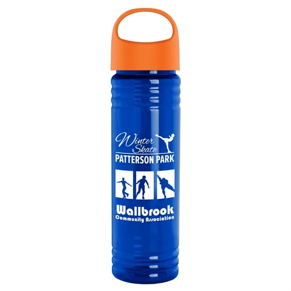 The Slim Fit - 24 oz. Transparent Bottle with Oval Crest... from ASI 40480 Koozie Group