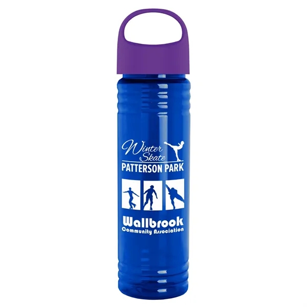 The Slim Fit - 24 oz. Transparent Bottle with Oval Crest... from ASI 40480 Koozie Group