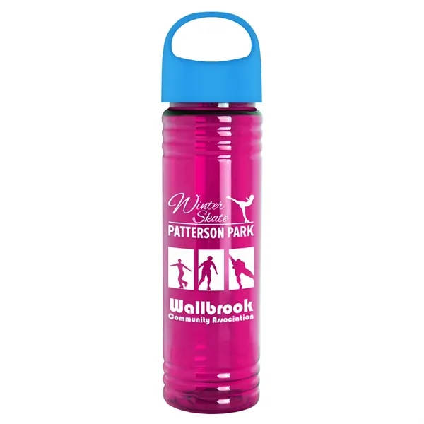 The Slim Fit - 24 oz. Transparent Bottle with Oval Crest... from ASI 40480 Koozie Group