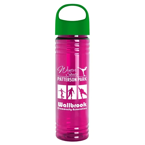 The Slim Fit - 24 oz. Transparent Bottle with Oval Crest... from ASI 40480 Koozie Group