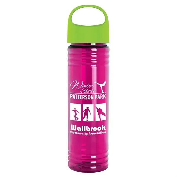 The Slim Fit - 24 oz. Transparent Bottle with Oval Crest... from ASI 40480 Koozie Group
