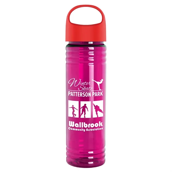 The Slim Fit - 24 oz. Transparent Bottle with Oval Crest... from ASI 40480 Koozie Group