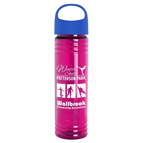 The Slim Fit - 24 oz. Transparent Bottle with Oval Crest... from ASI 40480 Koozie Group