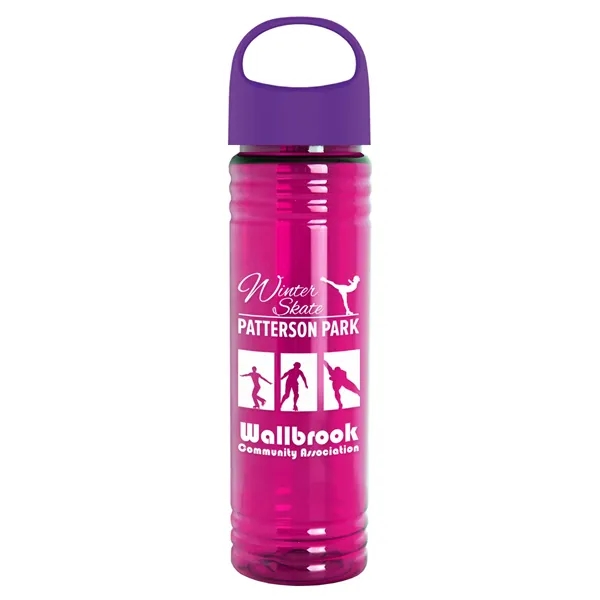 The Slim Fit - 24 oz. Transparent Bottle with Oval Crest... from ASI 40480 Koozie Group