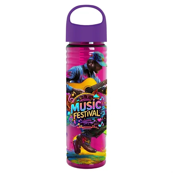 The Slim Fit - 24 oz. Transparent Bottle with Oval Crest... from ASI 40480 Koozie Group