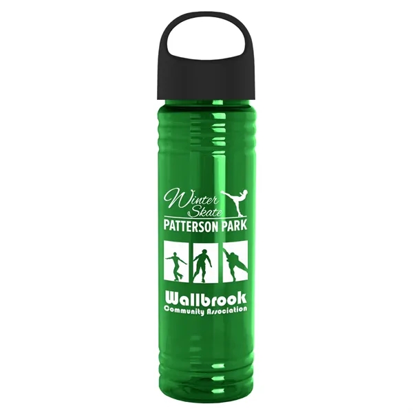 The Slim Fit - 24 oz. Transparent Bottle with Oval Crest... from ASI 40480 Koozie Group