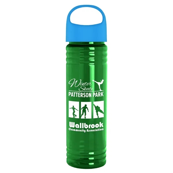 The Slim Fit - 24 oz. Transparent Bottle with Oval Crest... from ASI 40480 Koozie Group