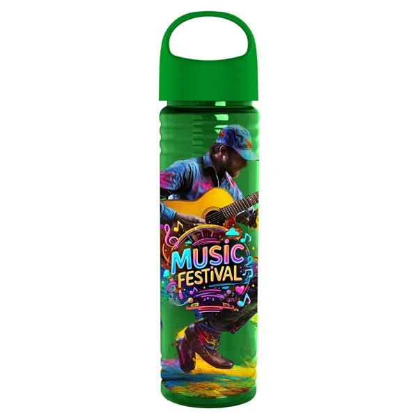 The Slim Fit - 24 oz. Transparent Bottle with Oval Crest... from ASI 40480 Koozie Group