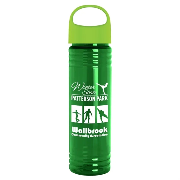 The Slim Fit - 24 oz. Transparent Bottle with Oval Crest... from ASI 40480 Koozie Group