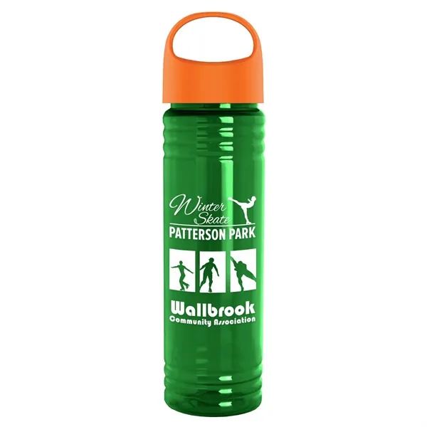 The Slim Fit - 24 oz. Transparent Bottle with Oval Crest... from ASI 40480 Koozie Group