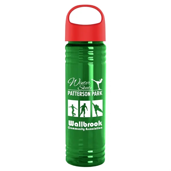 The Slim Fit - 24 oz. Transparent Bottle with Oval Crest... from ASI 40480 Koozie Group