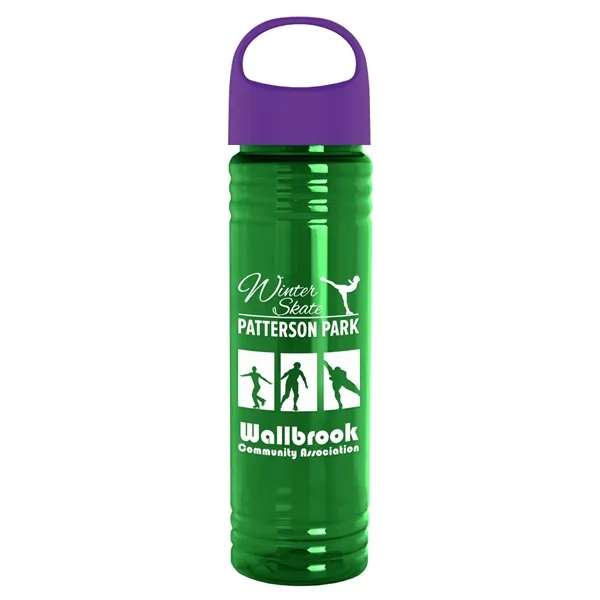 The Slim Fit - 24 oz. Transparent Bottle with Oval Crest... from ASI 40480 Koozie Group