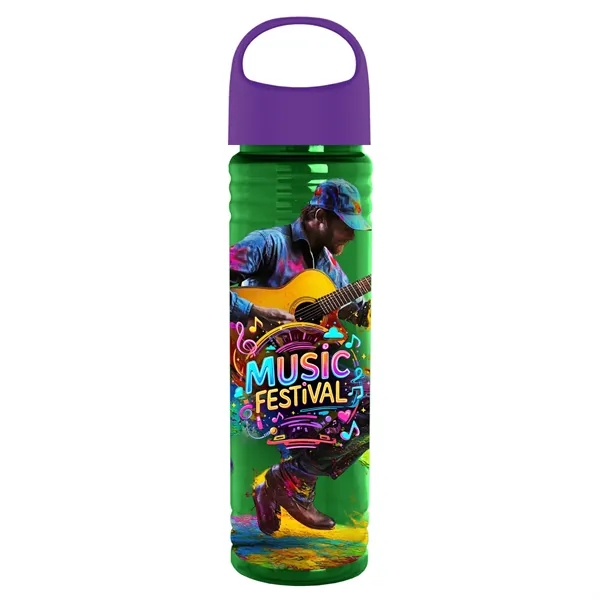 The Slim Fit - 24 oz. Transparent Bottle with Oval Crest... from ASI 40480 Koozie Group