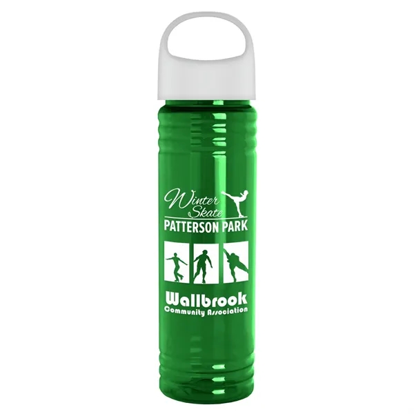 The Slim Fit - 24 oz. Transparent Bottle with Oval Crest... from ASI 40480 Koozie Group