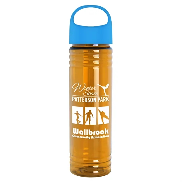 The Slim Fit - 24 oz. Transparent Bottle with Oval Crest... from ASI 40480 Koozie Group