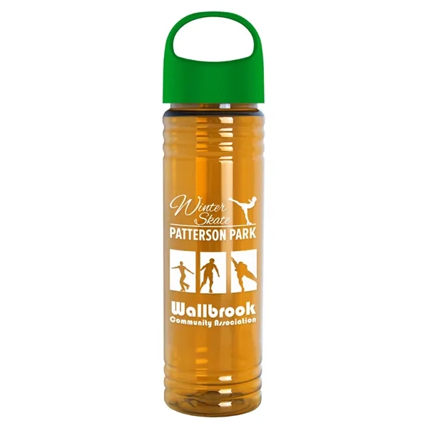 The Slim Fit - 24 oz. Transparent Bottle with Oval Crest... from ASI 40480 Koozie Group