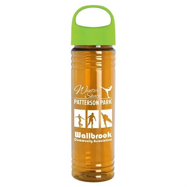 The Slim Fit - 24 oz. Transparent Bottle with Oval Crest... from ASI 40480 Koozie Group