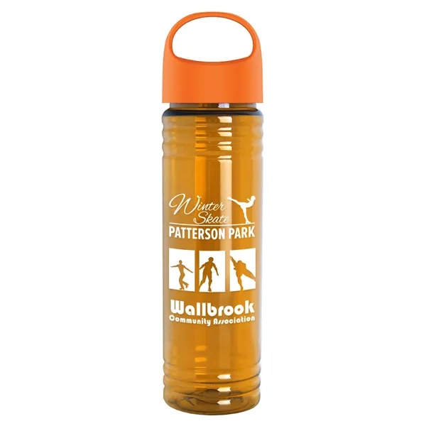 The Slim Fit - 24 oz. Transparent Bottle with Oval Crest... from ASI 40480 Koozie Group