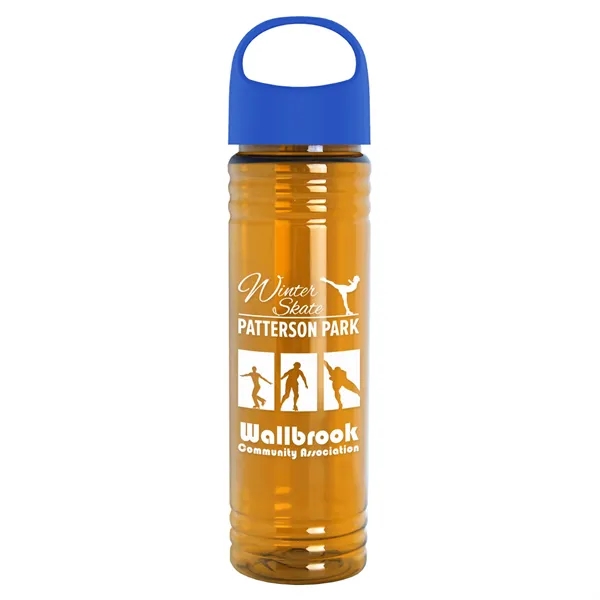 The Slim Fit - 24 oz. Transparent Bottle with Oval Crest... from ASI 40480 Koozie Group