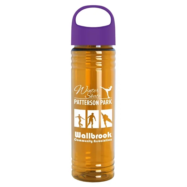 The Slim Fit - 24 oz. Transparent Bottle with Oval Crest... from ASI 40480 Koozie Group
