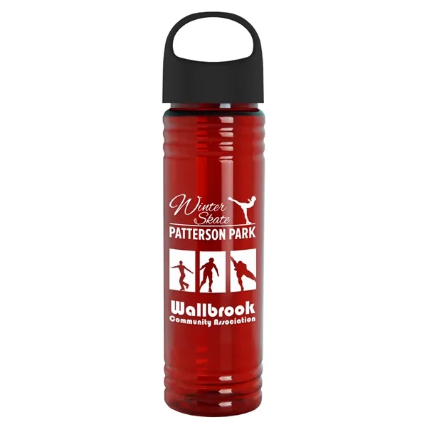 The Slim Fit - 24 oz. Transparent Bottle with Oval Crest... from ASI 40480 Koozie Group