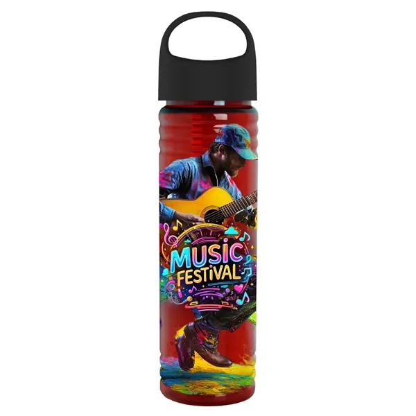 The Slim Fit - 24 oz. Transparent Bottle with Oval Crest... from ASI 40480 Koozie Group