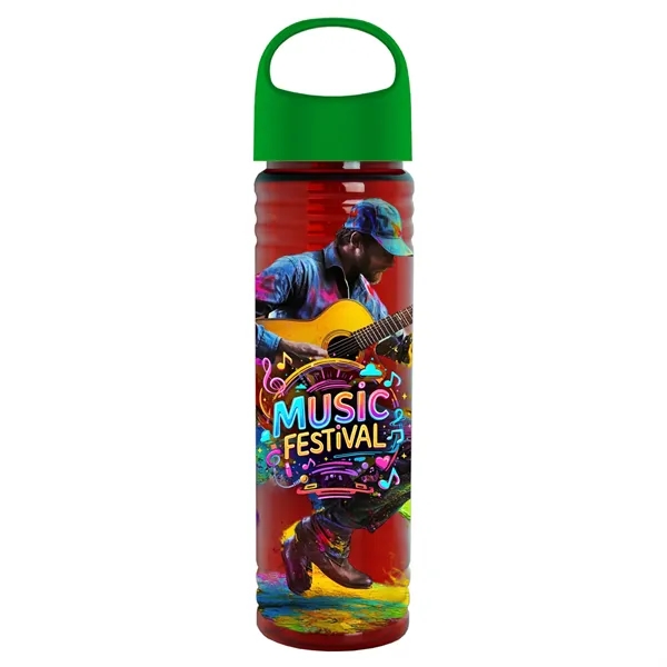 The Slim Fit - 24 oz. Transparent Bottle with Oval Crest... from ASI 40480 Koozie Group